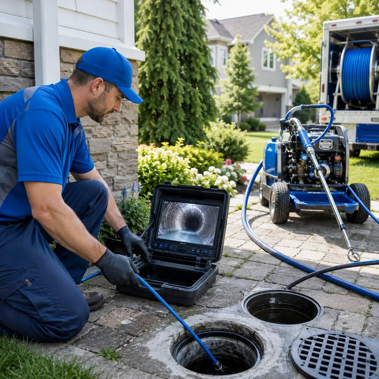 Outdoor drain cleaning professionals serving Universal, IN