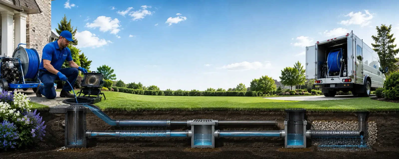 Outdoor drain cleaning information for Universal, IN